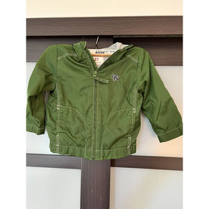 Old Navy Toddler Boys Jacket Green Windbreaker Raincoat Size 2T 2 Years